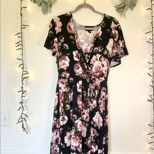 Floral Wrap Dress XL